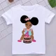 thumbnail image 5 of Camiseta de algodón con números para niñas, ropa para niños, de manga corta, con diseño de tambores kawaii, color negro, para cumpleaños 2, 3, 4 y 5, 5 of 5