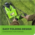 thumbnail image 6 of Greenworks 24V 13" Brushless (Push) Cordless Lawn Mower, 4.0Ah Battery and Charger, 6 of 15