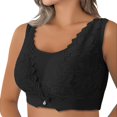 thumbnail image 3 of Gymayou Wire-Free Minimizer Bra for Full Figure Women Thin Breathable Full Coverage Anti-Sagging Bra with Side Support Comfort Bras Black 2XL, 3 of 7