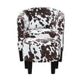 thumbnail image 4 of Convenience Concepts Take a Seat Churchill Accent Chair with Ottoman, Brown Cow Print, 4 of 10