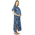 thumbnail image 2 of Bimba Maternity Hospital Kaftan Nursing Night Gown, Front Buttons- Baby Shower, 2 of 7