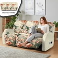 thumbnail image 3 of COEQINE Stretch Recliner Cover Universal 8 Pieces Recliner Sofa Cover Stay in Place 3 Seater Furniture Protector Home Decor for Pets, Dogs, Cats, Kids, Hummingbird Floral, 3 of 8