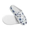 thumbnail image 3 of Haiem blue Snowflake Prints Print Women's Fuzzy Memory Foam House Slipper Cozy Home Footwear Non-slip Winter Slippers-37/38, 3 of 7