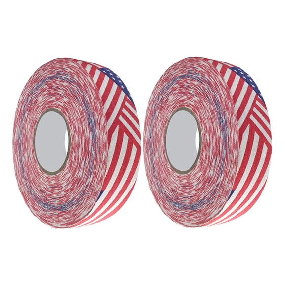 Houderco Durable Cotton Cloth Hockey Tape for Sports Use Red Lightweight Stretch 2 Rolls