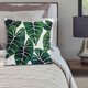 thumbnail image 3 of Daboolka Funda de almohada de lino con diseño de planta de bosque tropical, funda de cojín para decoración de coche, boda, coche (J#), 3 of 7