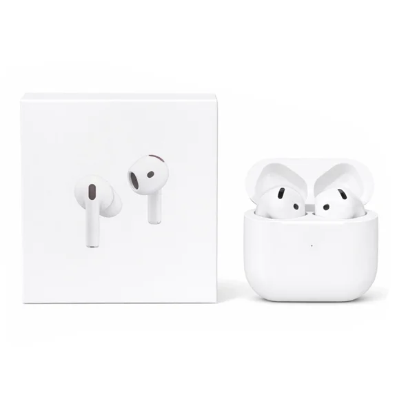 Wireless Earbuds, Bluetooth 5.4 Headphones Bass Stereo, Ear Buds with Noise Cancelling Mic, Ear Earphones Clear Calls, Bluetooth Earbuds for Phones/Sports/Laptop, White