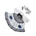 thumbnail image 4 of 1:6 Juego de vestido para hacer tus propias muñecas, bricolaje educativo para niños, ropa, disfraz de cosplay para muñeca princesa de 11,81 pulgadas azul oscuro, 4 of 10