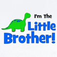 thumbnail image 2 of CafePress - I'm The Little Brother! Dinos Body Suit - Long Sleeve Cotton Baby Bodysuit, 2 of 4