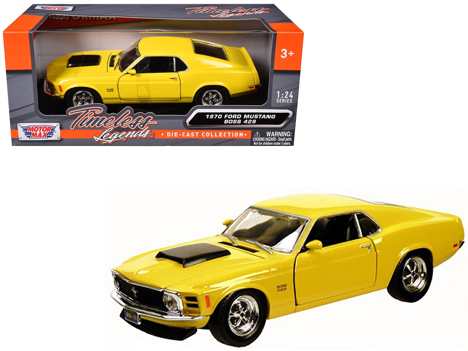 1970 Ford Mustang Boss 429, Blue - Motormax 73303 - 1/24 scale