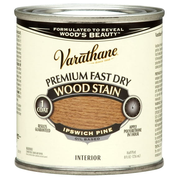 Rust-Oleum 262031 Ipswich Pine Varathane Premium Fast Dry Wood Stain, 2 Pint Can Pack of 4