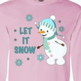 thumbnail image 4 of Inktastic Let It Snow Snowman Long Sleeve T-Shirt, 4 of 5