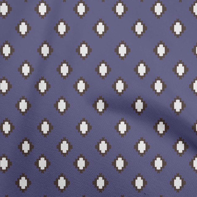 oneOone Cotton Flex Dark Blue Fabric Asian Ikat Sewing Craft Projects Fabric Prints By Yard 40 Inch Wide