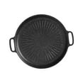 thumbnail image 5 of TISHITA Korean BBQ Pan Barbecue Grill Portable Teppanyaki Pan Outdoor Grilling Pan Non Stick for Indoor Outdoor Kitchen Camping Meats 32CM, 5 of 8
