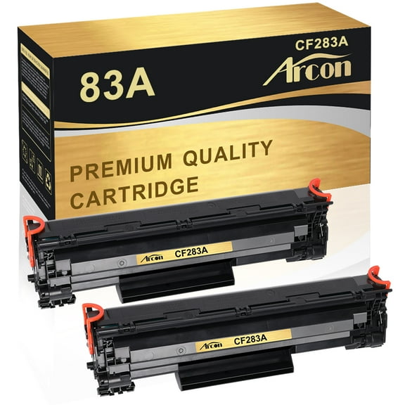 Arcon 2-Pack Compatible Toner for HP 83A CF283A works with LaserJet Pro MFP M127fn M127fw M125a M125nw M125rnw M126a M128fp M128fw M225dn Pro M201n M201dw Printers (Black)