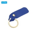 thumbnail image 3 of Uxcell PU Leather Keychain, Key Chain Ring Universal Key Hook Holder Accessories for Men and Women,Dark Blue,4 Pack, 3 of 6