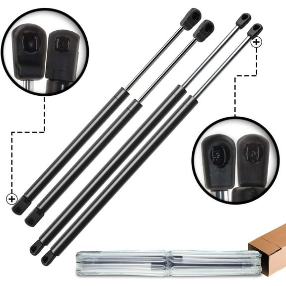 A-Premium Hood and Tailgate Rear Hatch Lift Supports Shock Struts Replacement for Ford Expedition 1997-2002 4-PC Set