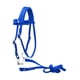 thumbnail image 2 of Brida de caballo con riendas, cuerda principal para caballo, sillas de montar occidentales ajustables, riendas de brida de tracción lateral, equipo L azul, 2 of 8