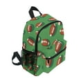 thumbnail image 2 of FORMRS School Backpack with Front Zippered Pocket 12" Elementary Student Travel Daypack, American Footballs, 2 of 6