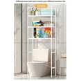 thumbnail image 4 of COFEST Stainless Steel 3-Tier Bathroom Storage Rack Over Toilet, Space-Saving and Multifunctional with Black and White Design White, 4 of 6