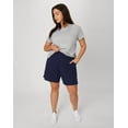 thumbnail image 5 of Hanes Just My Size Women's Cotton Jersey Pull-On Shorts, 7" (Plus ) Navy 4X, 5 of 10