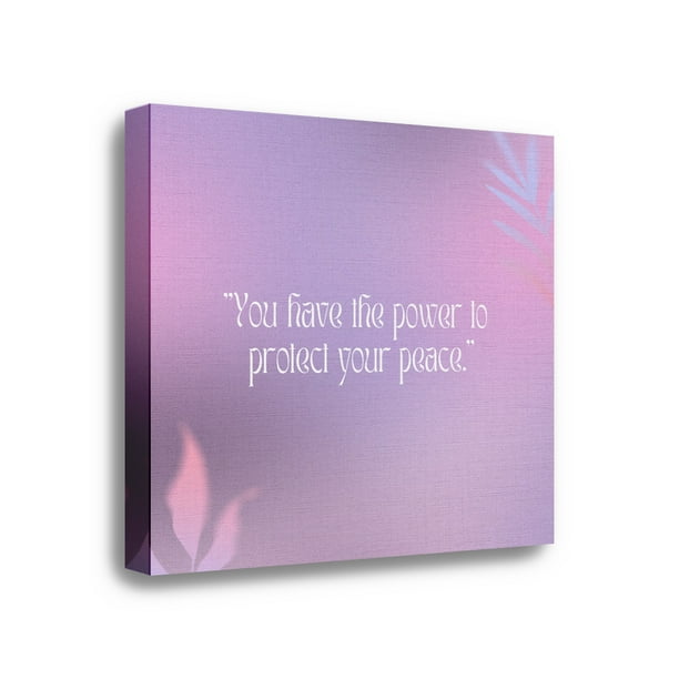 Canva/Cuadro Decorativo Colección Aesthetic - You have the power to protect your peace Maxigráfica Shop Canvas Abstracto Elegante