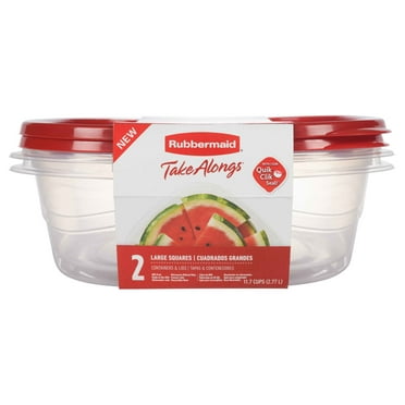 Rubbermaid TakeAlongs 11.7 Cup Food Storage Containers, Set of 2