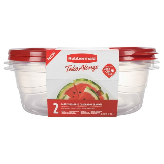 Rubbermaid TakeAlongs 11.7 Cup Food Storage Containers, Set of 2
