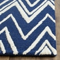 thumbnail image 3 of SAFAVIEH Cambridge Sam Geometric Wool Area Rug, Navy/Ivory, 2' x 3', 3 of 7