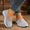Grey, variant on Womens Lightweight Breathable Knit Walking Shoes with Soft EVA/PVC Sole, Low-Top Summer Sneakers, Fabric Upper & Lining, Multiple Colors for Casual & Light Exercise