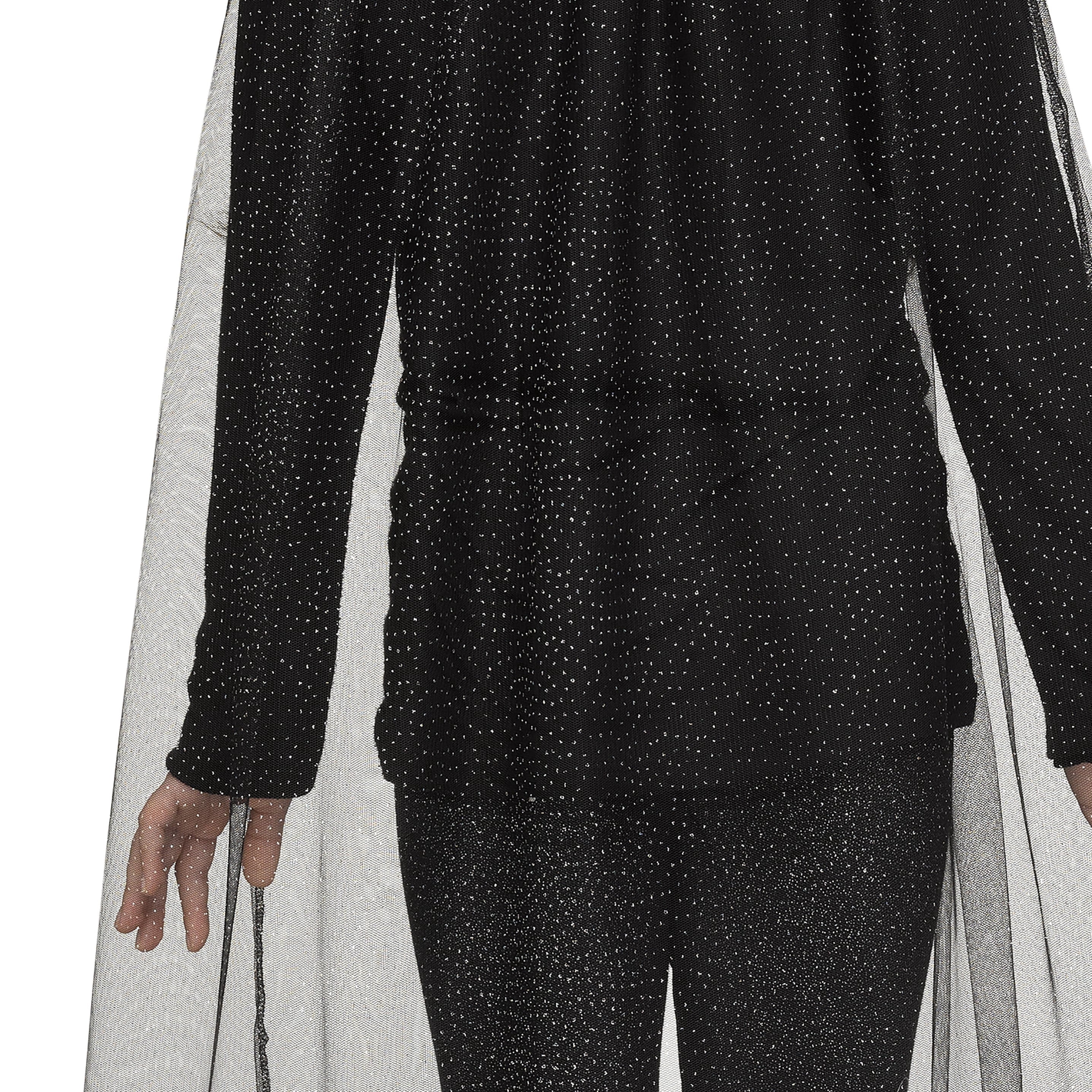 Hooded Sparkle Cape Costume Accessory for Children, Black, M-XL, Halloween by Way To Celebrate