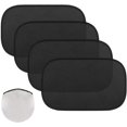 thumbnail image 1 of Car Window Sun Shades, 4 Pack Car Side Window Shield Cover Universal PVC Electrost Film Sun Shade Sticker for Sun Glare Protection, Black, 1 of 7