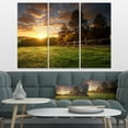 thumbnail image 3 of Designart Fenced Ranch at Sunrise Canvas Wall Art, 3 of 4