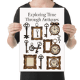 thumbnail image 2 of Exploring Time Through Antiques - Vintage Decor Enthusiast - 13x19 Poster Print, 2 of 4