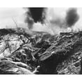 thumbnail image 2 of U.S. Marines Take Cover In A Deep Trench As Red Mortar Shell Lands Nearby. May 12 History (24 x 18), 2 of 2