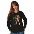 thumbnail image 3 of XOMG POP Neon Logo Dallas Cartoon Women Plus Size Sweatshirt Brisco Brands 2X, 3 of 5