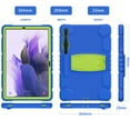 thumbnail image 3 of Dteck Samsung Tab S7 FE / S7 Plus Case with S Pen Holder [SM-T730/T736B/T970/T975/T976/T978], Heavy Rugged Shockproof Kickstand Protective Cover,Blue Green, 3 of 7