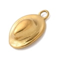 thumbnail image 2 of 304 Stainless Steel Pendants Cowboy Hat Charm Real 18K Gold Plated 17x11x5mm Hole: 2mm, 2 of 3