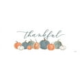 thumbnail image 2 of Sherrill, Kate 14x7 White Modern Wood Framed Museum Art Print Titled - Pumpkins Thankful, 2 of 4