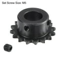 thumbnail image 3 of Uxcell Teeth Sprocket, Carbon Steel, with Set Screws 14mm, 3 of 6