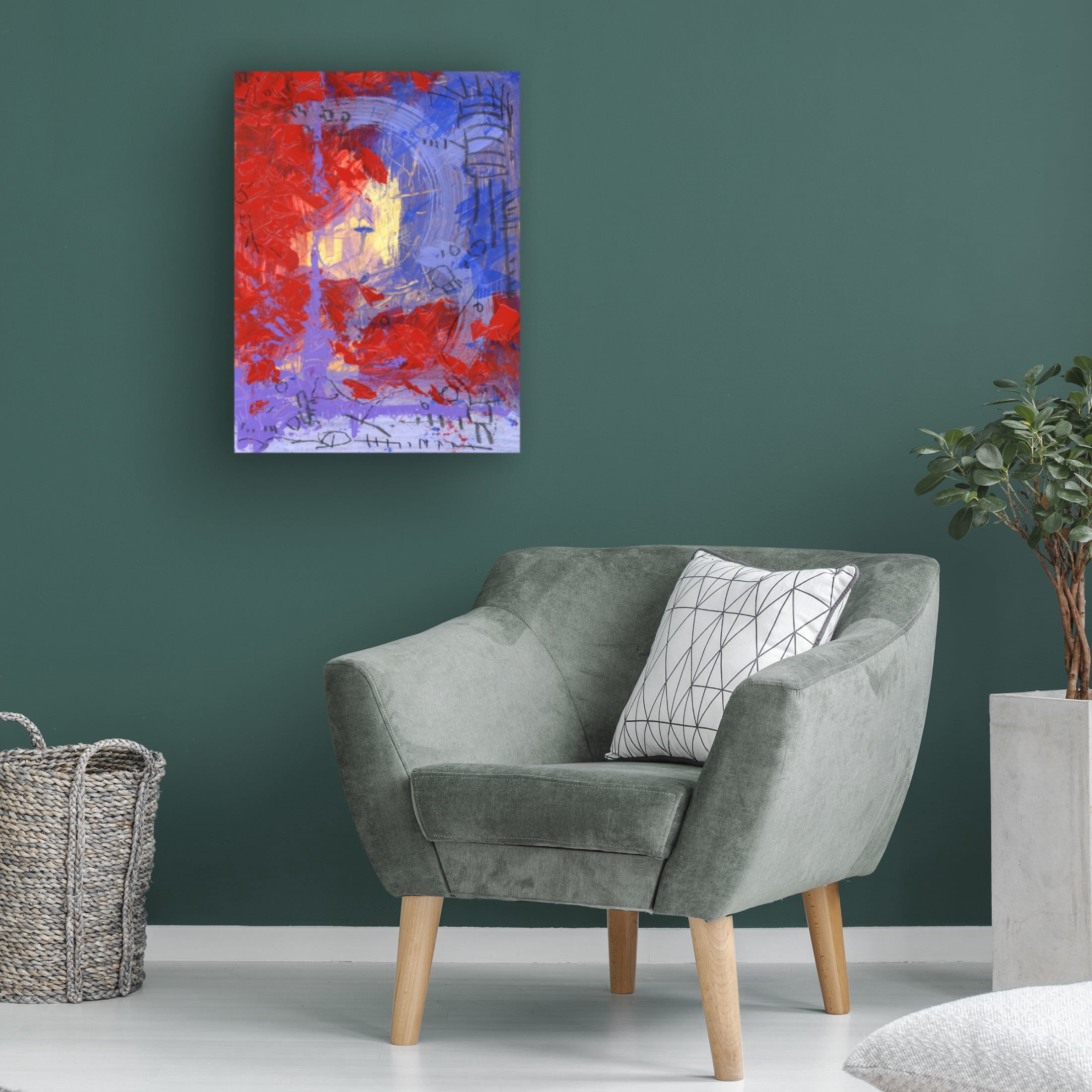 Canvas Wall Art - Randy Noble Fine Art 'District' Wall Art for Living Room, Bedroom, or Office Décor by Trademark Fine Art - 24 x 32 Inches