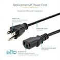 10ft (3m) Computer Power Cord, NEMA 515P to C13, 10A 125V