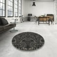 thumbnail image 3 of Ahgly Company Indoor Rectangle Patterned Black Novelty Area Rugs, 7' x 10', 3 of 6