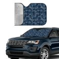 thumbnail image 3 of Kdxio Hawaiian Style Print Front Windshield Sun Shade,Folding Auto Sunshade for Car Truck SUV-Small, 3 of 7