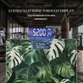 thumbnail image 3 of Bathroom Scale, Highly Accurate Digital Body Scale,Precisely Measures Weight up to 400 lbs-Seamless Pattern Of Monstera Leaves, 3 of 4
