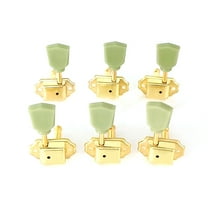 6pcs Open-Style Guitar Tuning Keys String Tuning Pegs Vintage Tuners Guitar Machine Head 3L3R with Mounting Screws for Folk Guitar and Electric Guitar