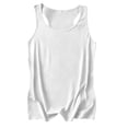 thumbnail image 5 of Wiyuqeen Mens Solid Racerback Tank Top Scoop Neck Sleeveless Gym Workout Shirt Summer Athletic Muscle Tee S-3XL, 5 of 6