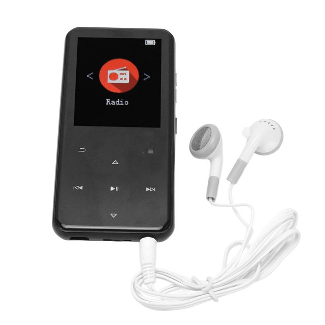 Lecteur MP3 avec BT, Écran 2,4 Pouces, Puce de Décodage DAC, Réduction de Bruit HD, Mémoire Flash 16 Go, MP3 APE FLAC WMA, pour Sport, Amateurs de Musique