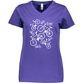 thumbnail image 3 of Inktastic White Big/small Bikes Women's V-Neck T-Shirt, 3 of 5