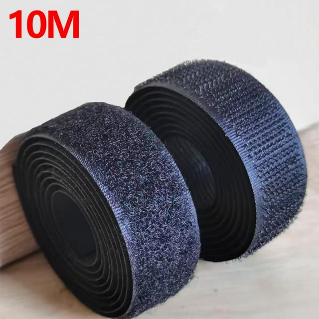Ruban à Coudre à Crochets et Boucles 20-50mm Rouleau de Fixation en Nylon Robuste Non Adhésif Bande Réutilisable pour Couture Artisanat Vêtements