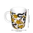 thumbnail image 2 of Disketp Snake And Rose Large Coffee Mug with Handle Tea Cup Novelty Coffee Cup for Men Women Office Work, 2 of 6